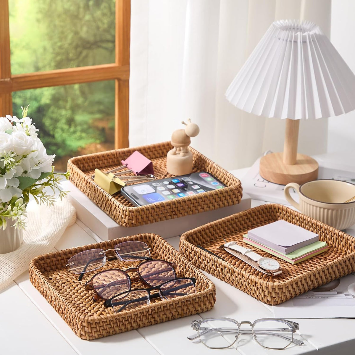 Rattan Decorative Storage Trays