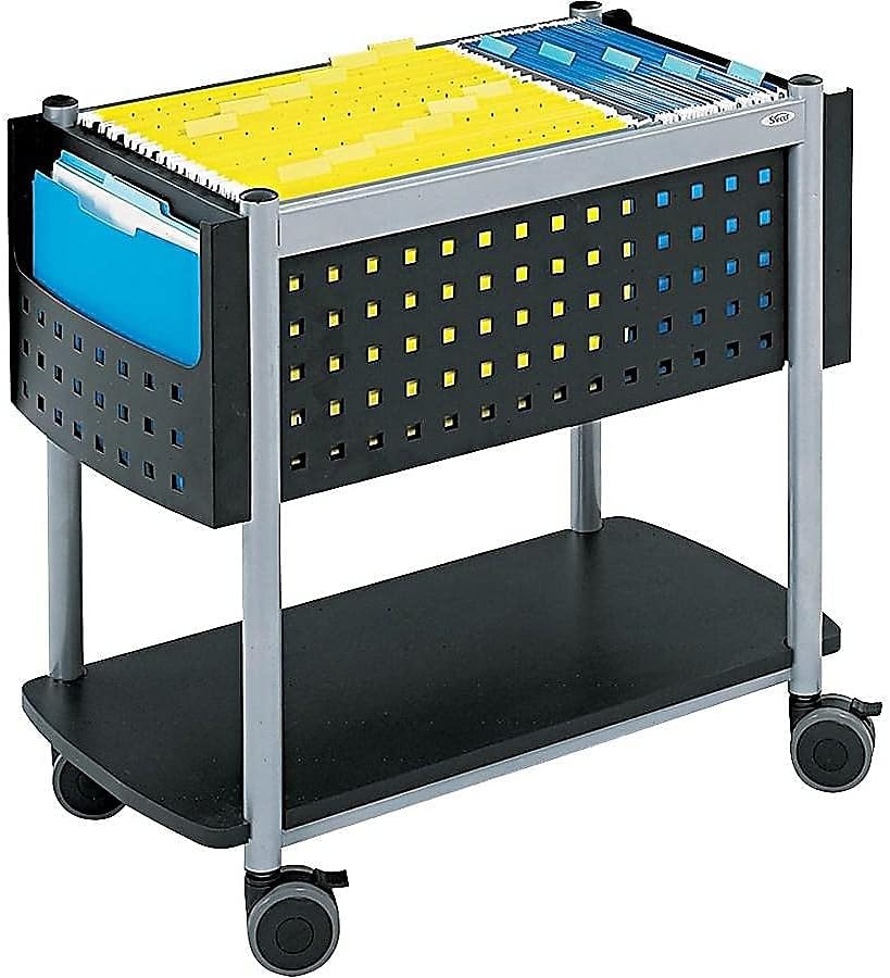 Mobile Rolling Cart Hanging File Folder Storage
