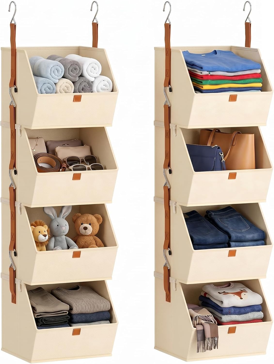 8-Tier Detachable Hanging Closet Storage Organizer