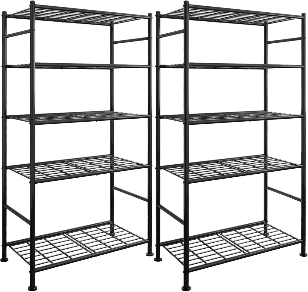Adjustable 5-Tier Steel Storage Shelving Units （9 words）