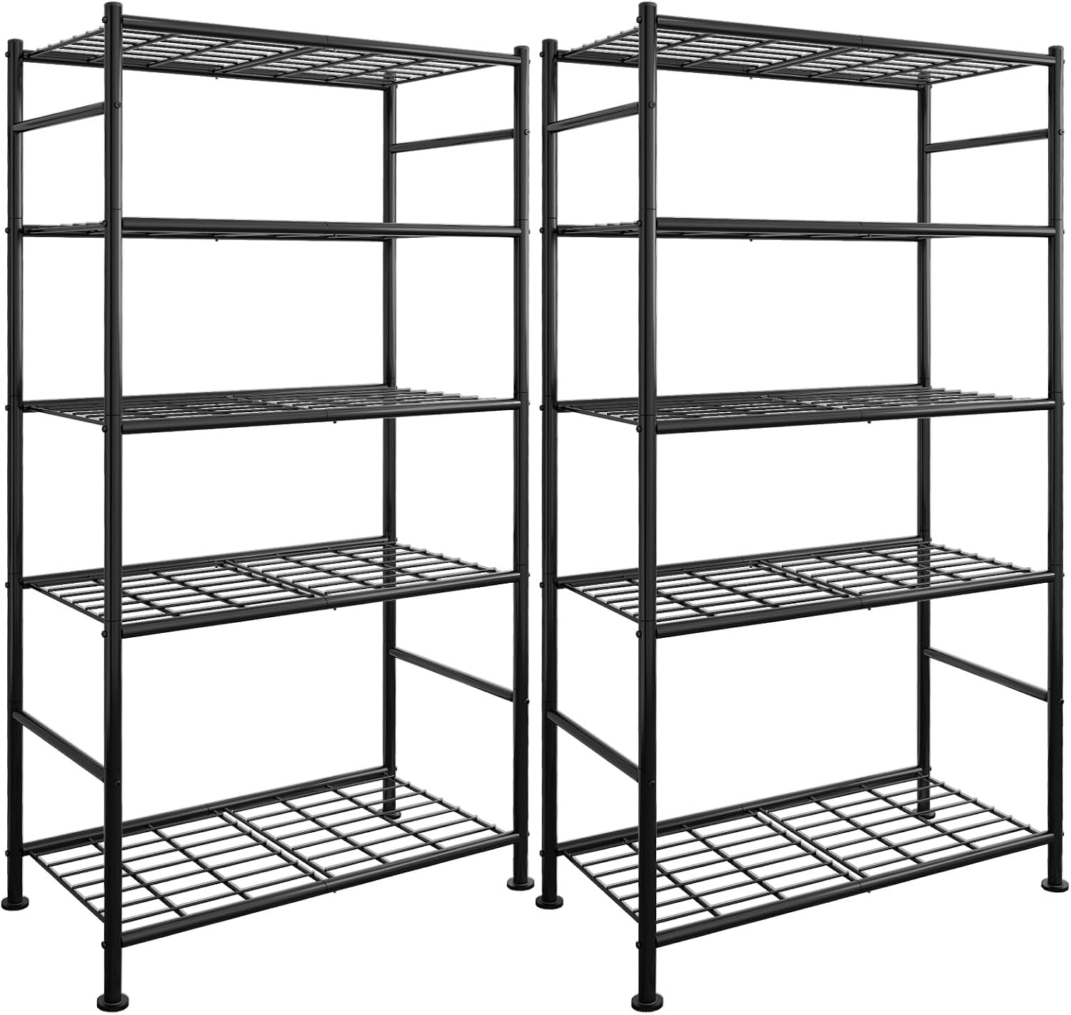 Adjustable 5-Tier Steel Storage Shelving Units （9 words）