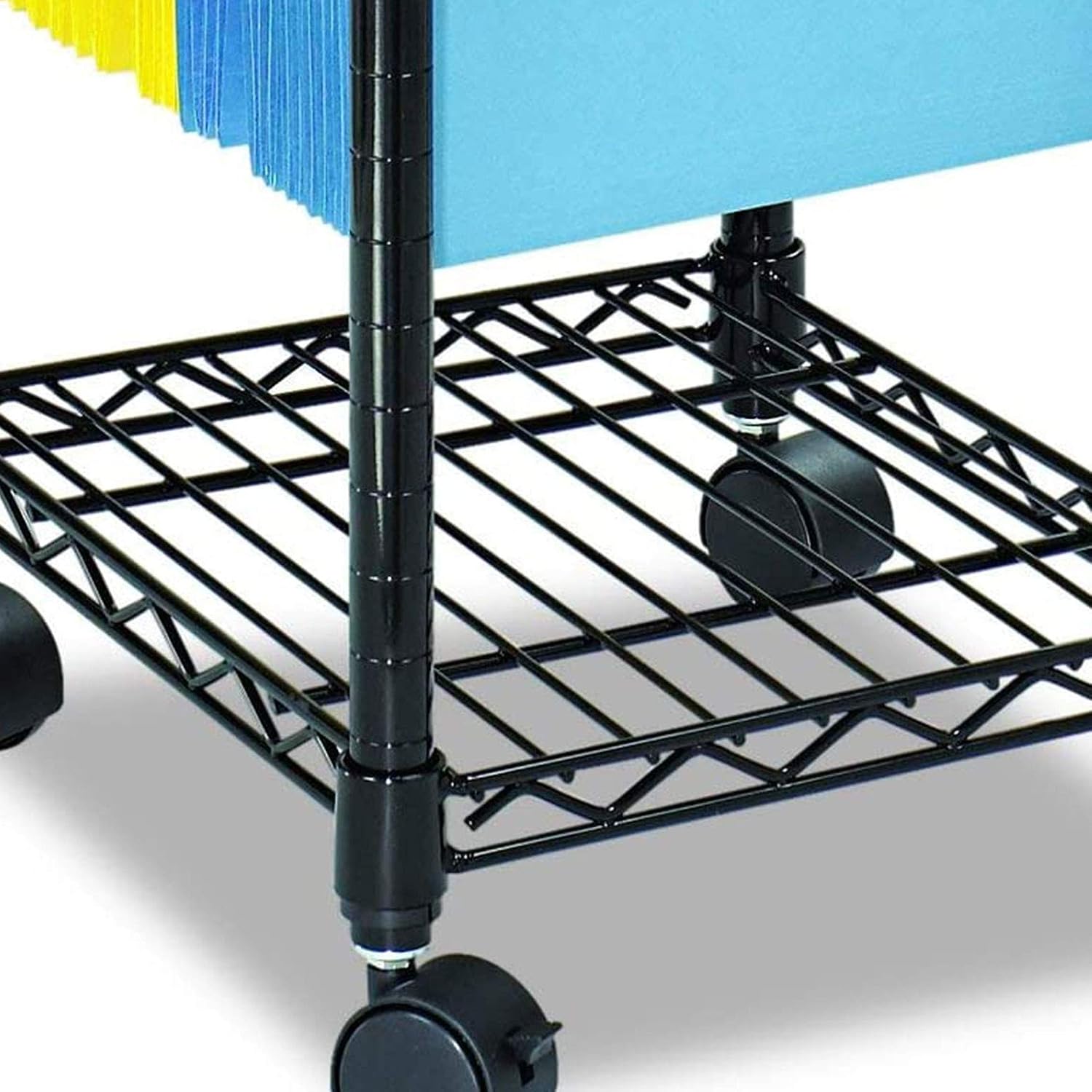 Steel Mobile Rolling Cart for Hanging File Storage
