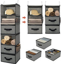 Hanging Closet Organizer Shelves Drawers Pockets