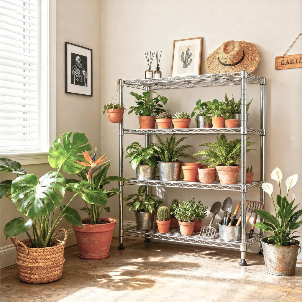 Adjustable Heavy Duty Metal Wire Storage Shelving Unit