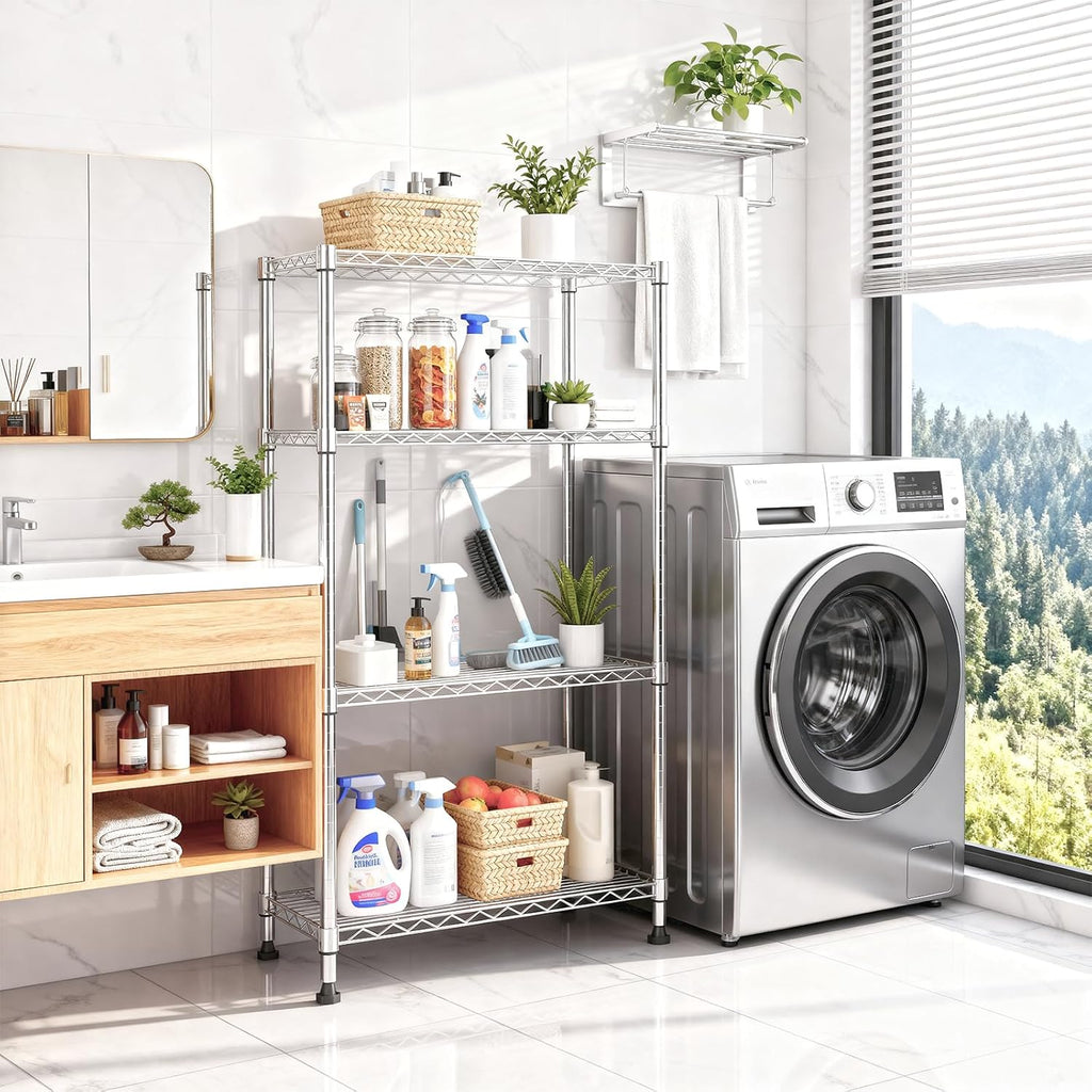 Adjustable Heavy Duty Metal Wire Storage Shelving Unit