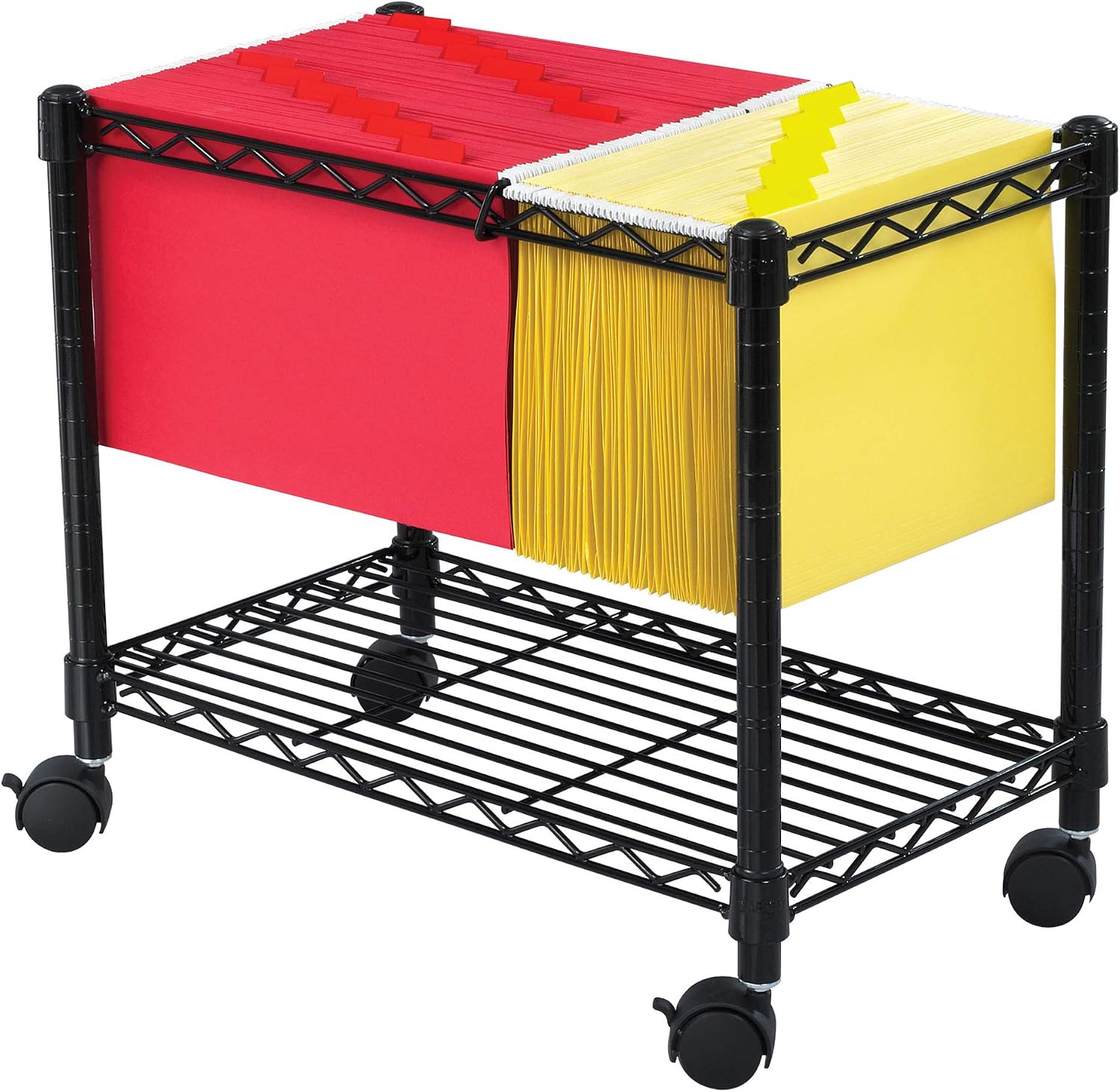 Steel Mobile Cart Letter Legal File Organizer