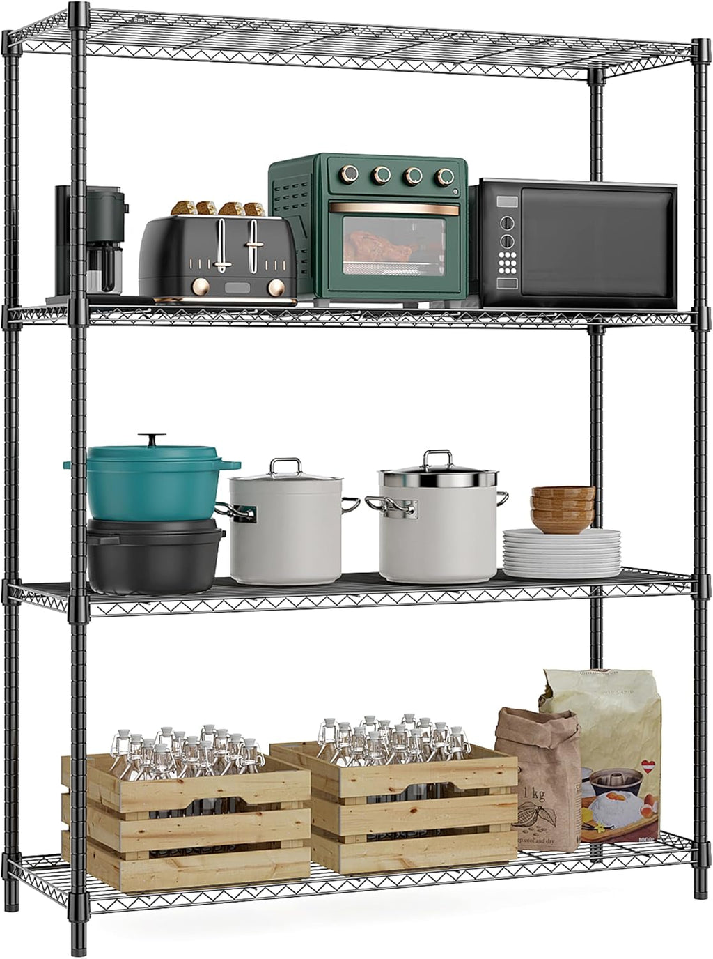 Adjustable Heavy Duty Metal Wire Storage Shelving Unit