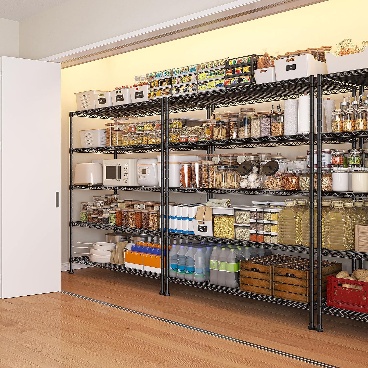 Heavy Duty Adjustable 5-Tier Metal Storage Shelving Unit